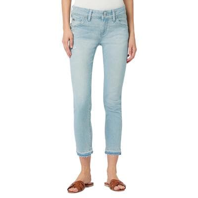 Collin Frayed Cropped Skinny Jeans In Bombshell - 29