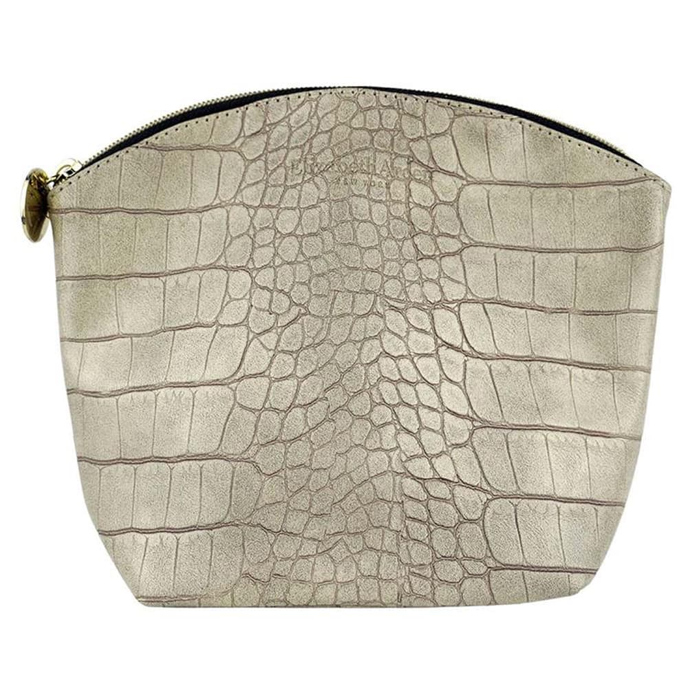 Crocodile Print Cosmetic Travel Bag