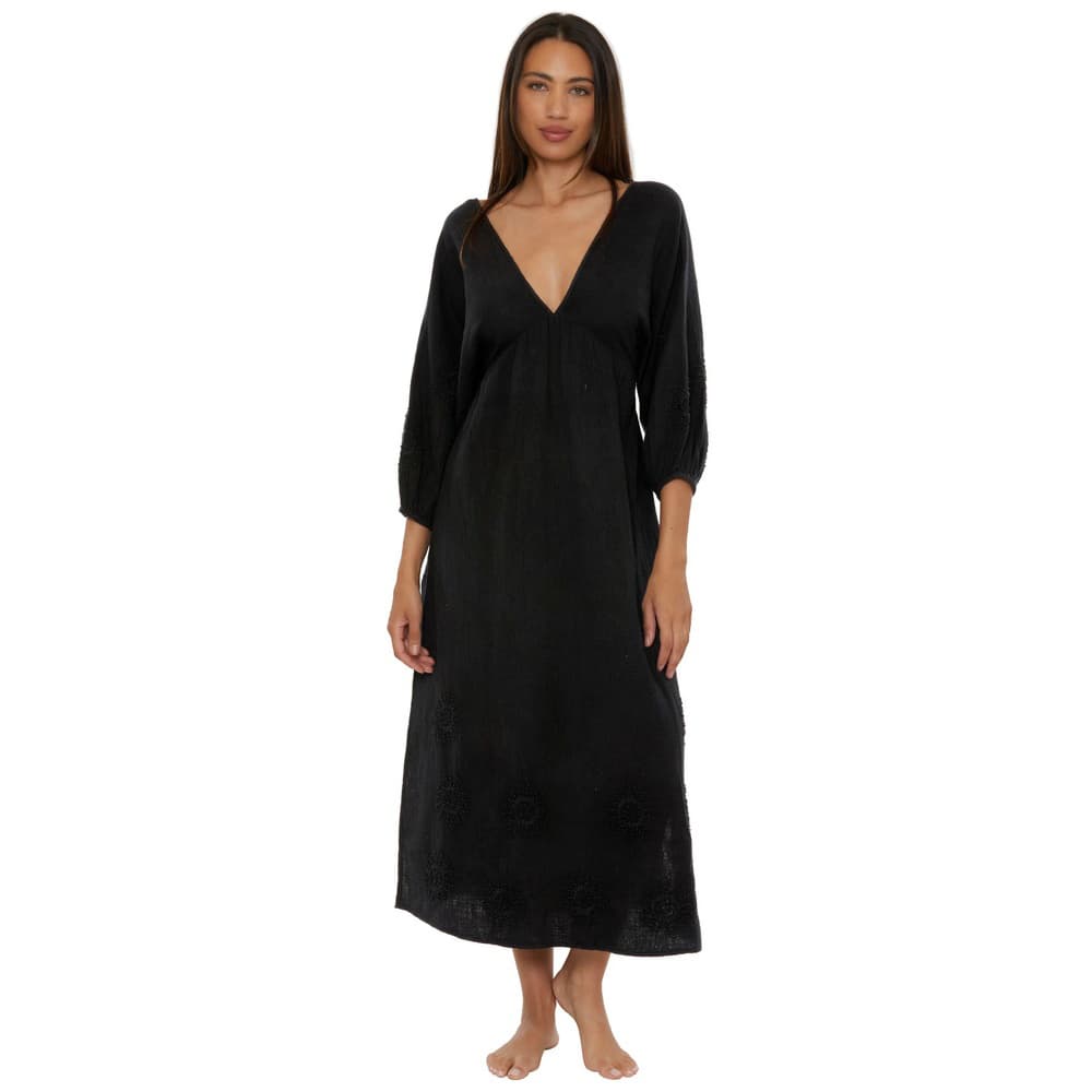 Black Open Back Maxi Dress - XL